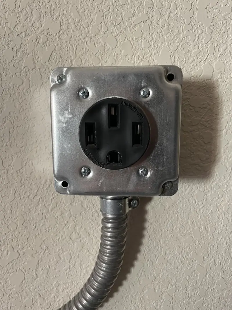 NEMA 14-50 outlet installed for Electrical Panel Upgrade in New Prague